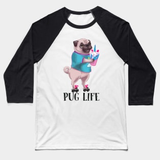 Pug Life Baseball T-Shirt